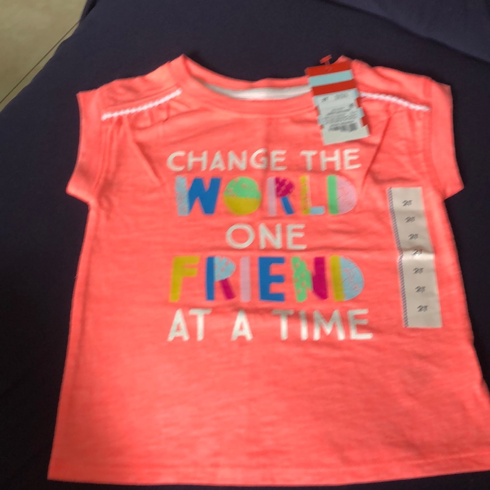 Change the world t shirt 2T
